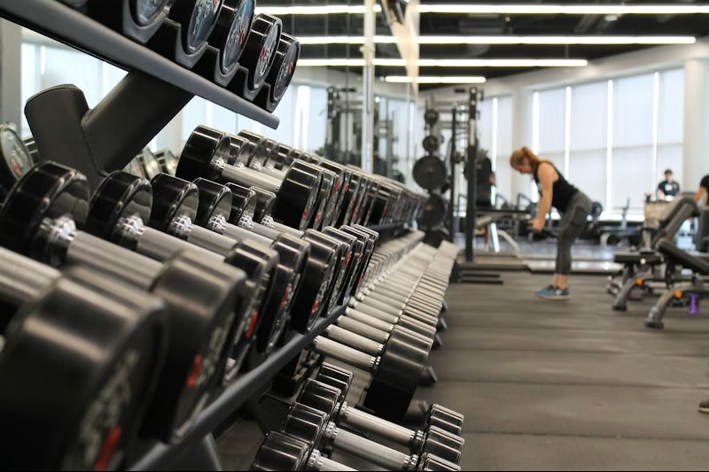 High-end resistance training gym